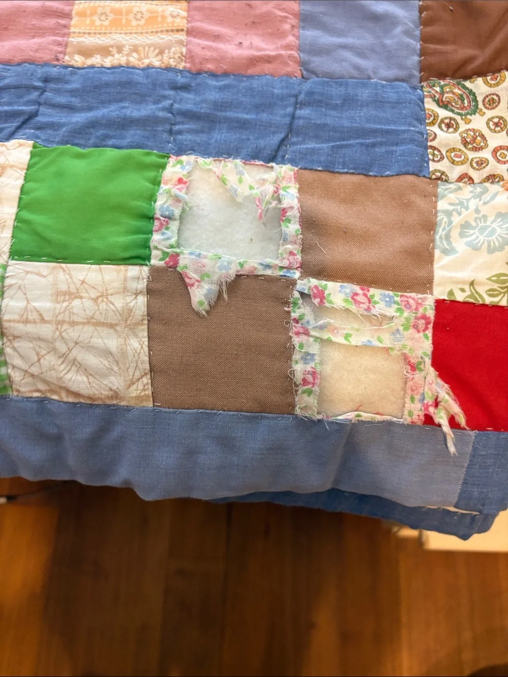 Vintage Hand stitched Patchwork Quilt